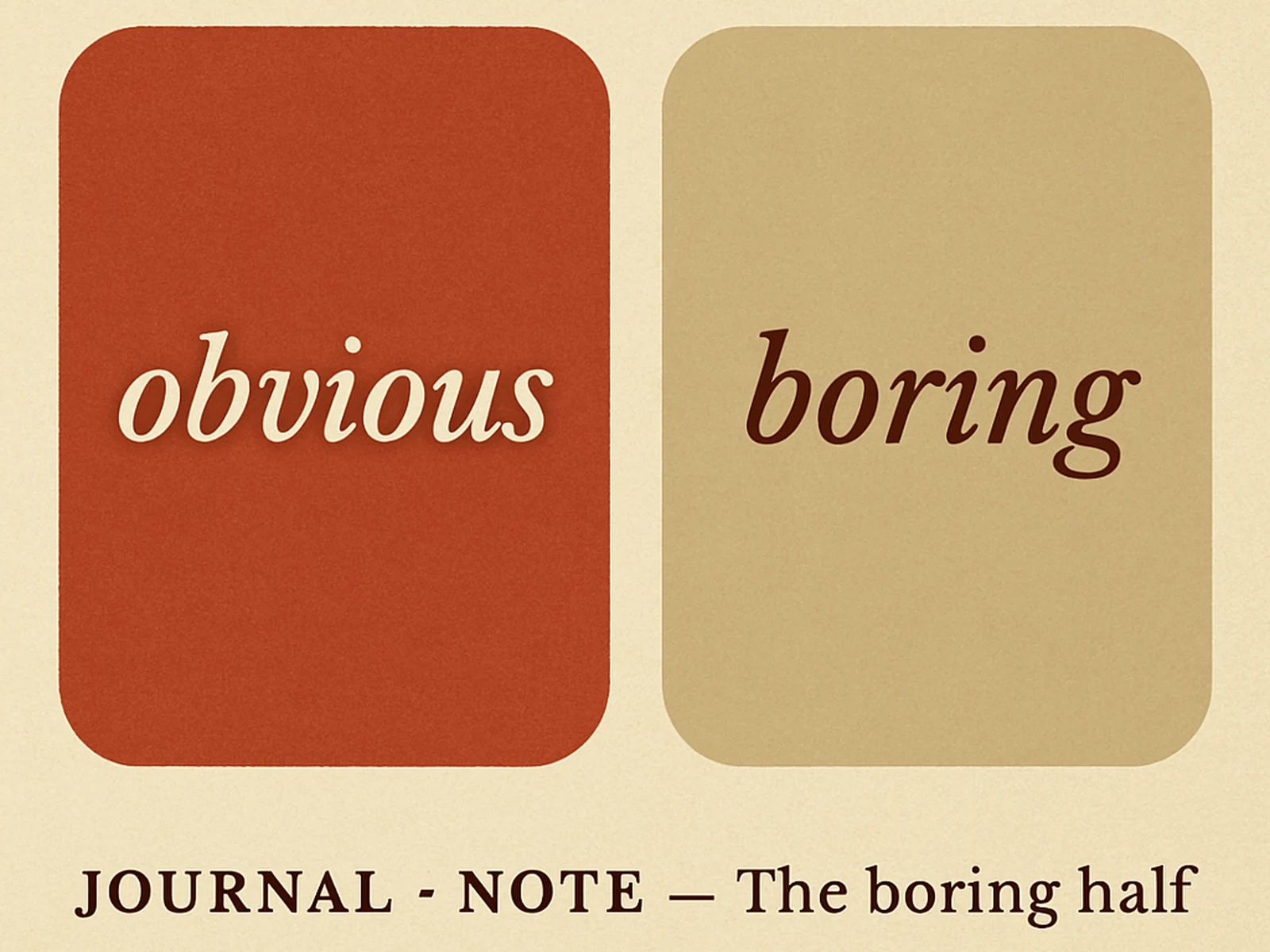 On the boring half